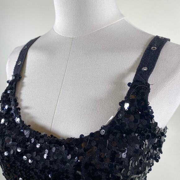 Vintage y2k open back sequin top - Picture 4 of 5